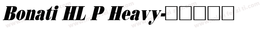Bonati HL P Heavy字体转换